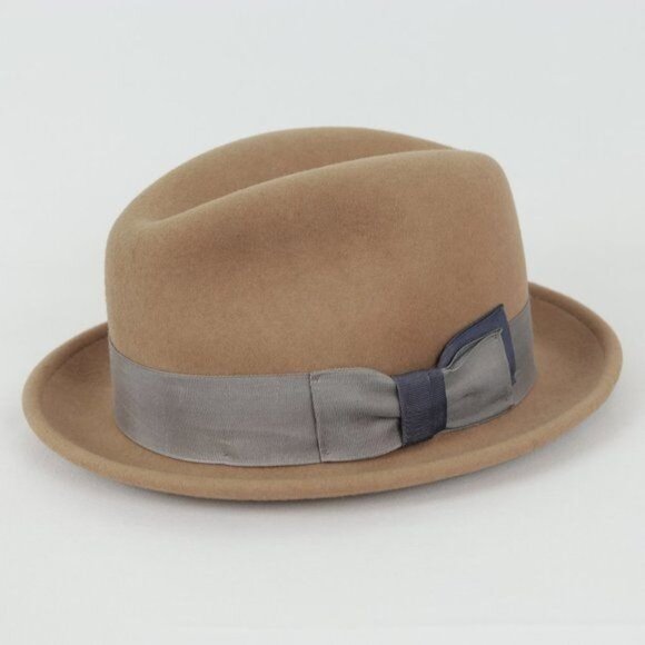 Capas Headwear Lite Felt Unisex Adult Medium Tan 100% Wool Crushable Hat